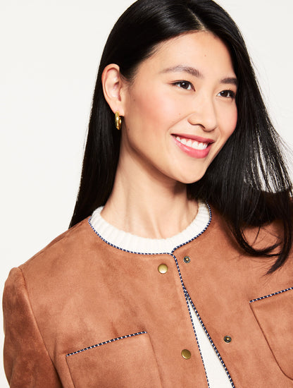 FAUX SUEDE JACKET