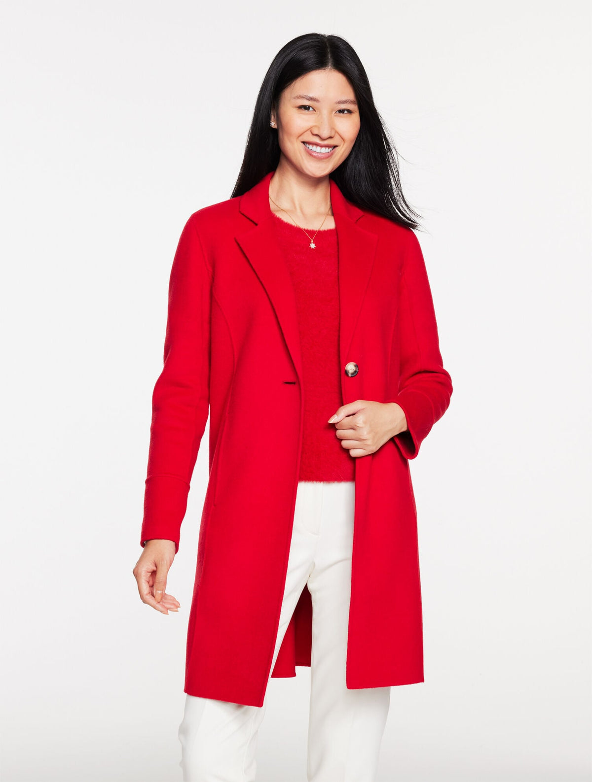 DOUBLE FACE WOOL BLEND COAT