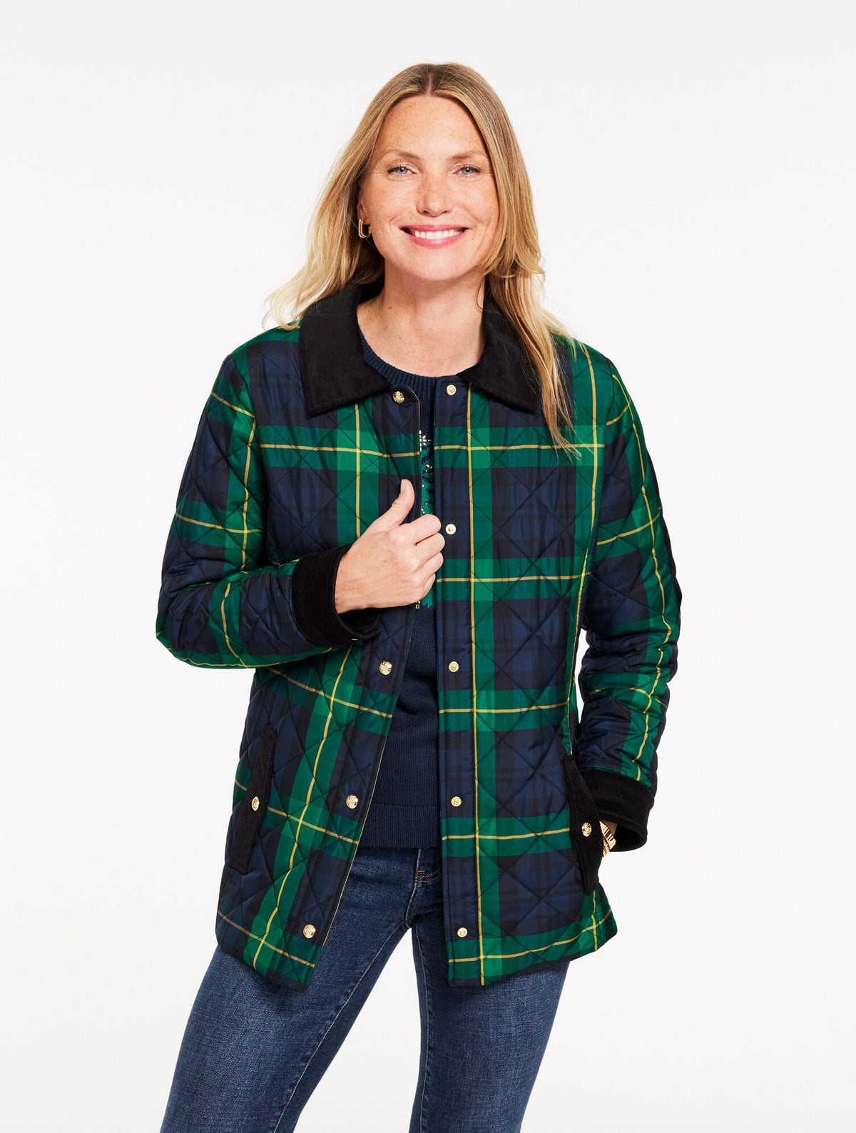 PUFFER JACKET - SLOANE TARTAN