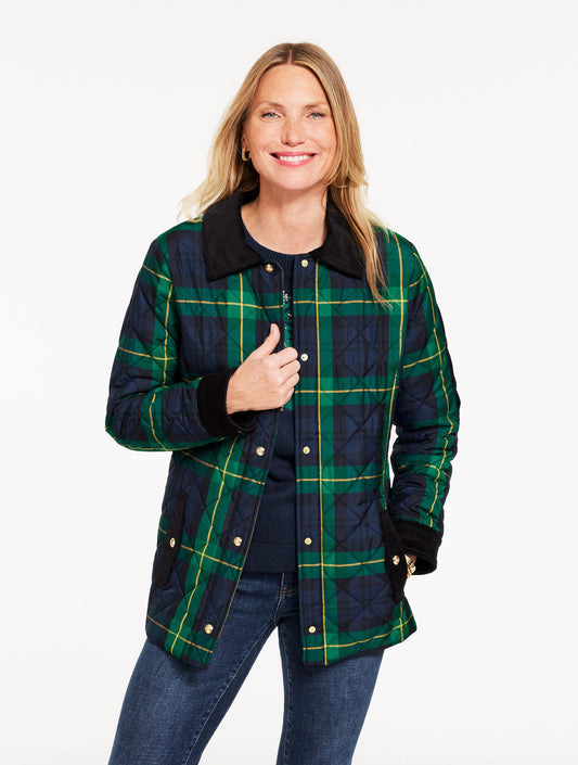 PUFFER JACKET - SLOANE TARTAN