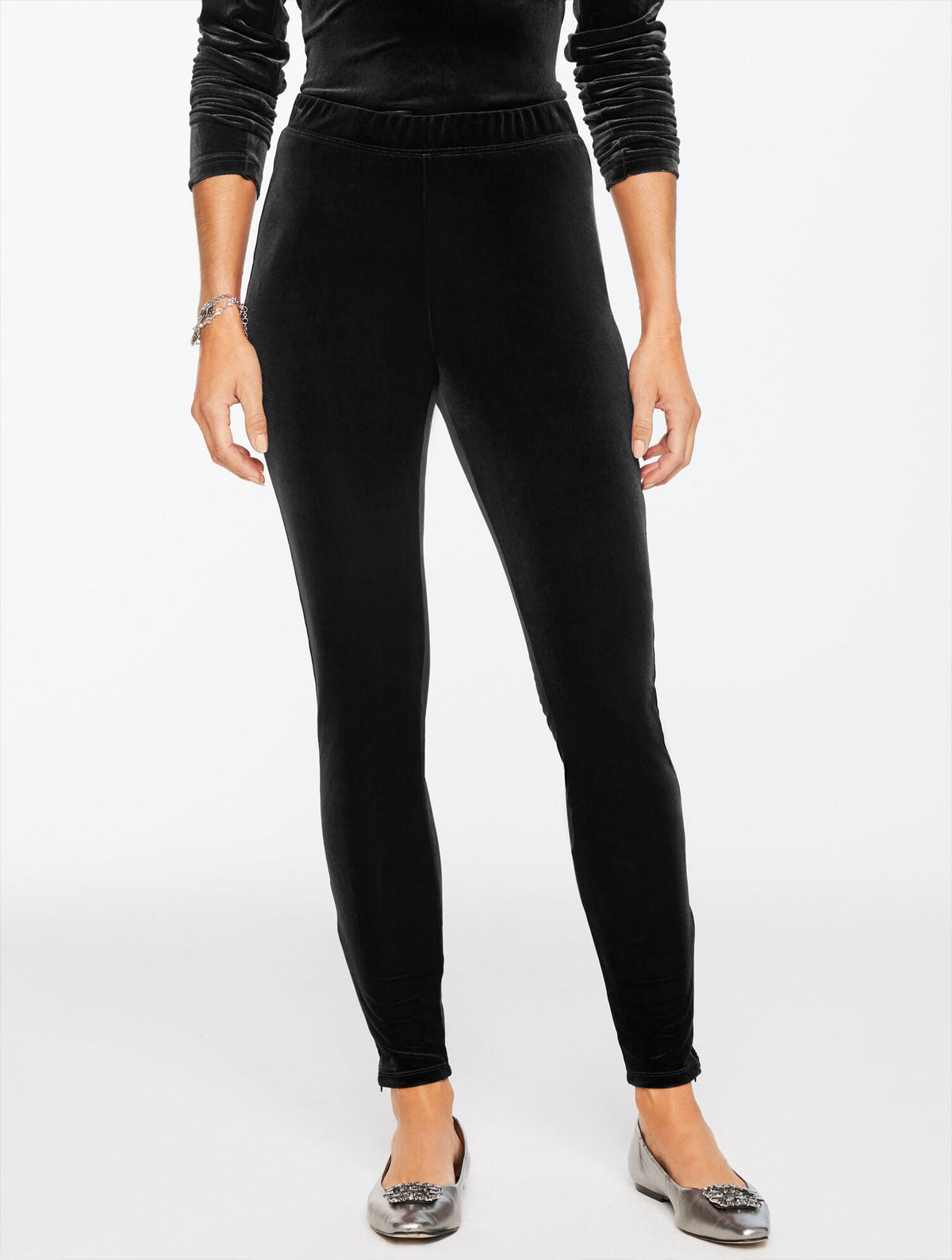 STRETCH VELVET LEGGINGS