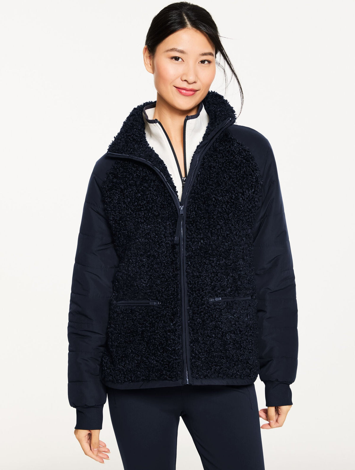 QUILTED SHERPA JACKET
