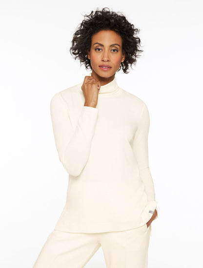 SUPERSOFT JERSEY TURTLENECK TEE - CONTRAST