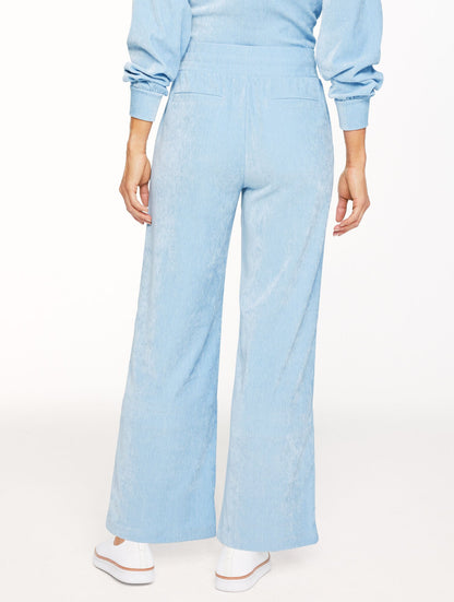 VELOUR WIDE LEG PANTS