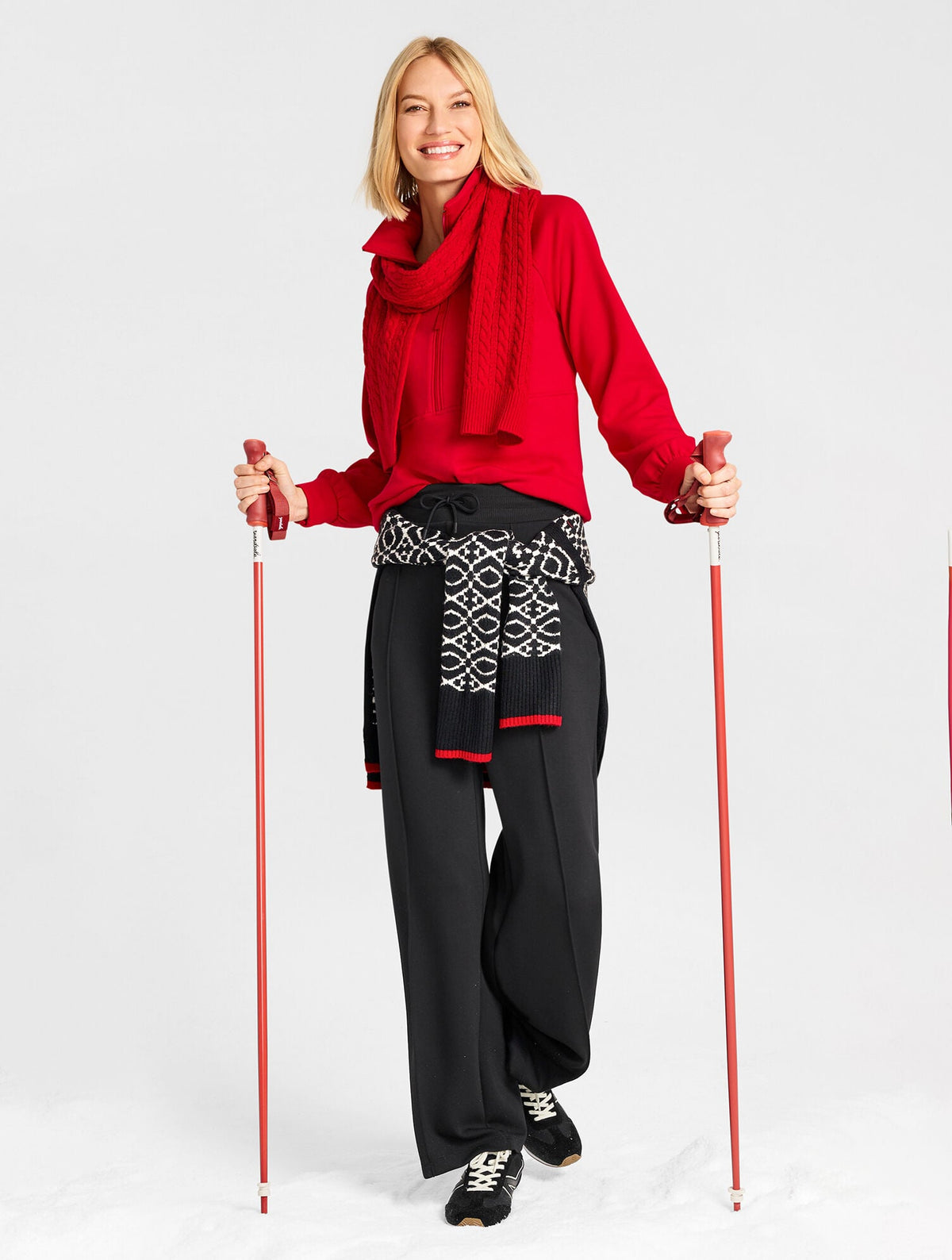MOCKNECK SWEATER - LATTICE LODGE