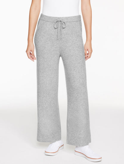 RIBBED WIDE LEG SWEATER PANTS