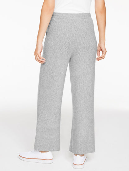 RIBBED WIDE LEG SWEATER PANTS