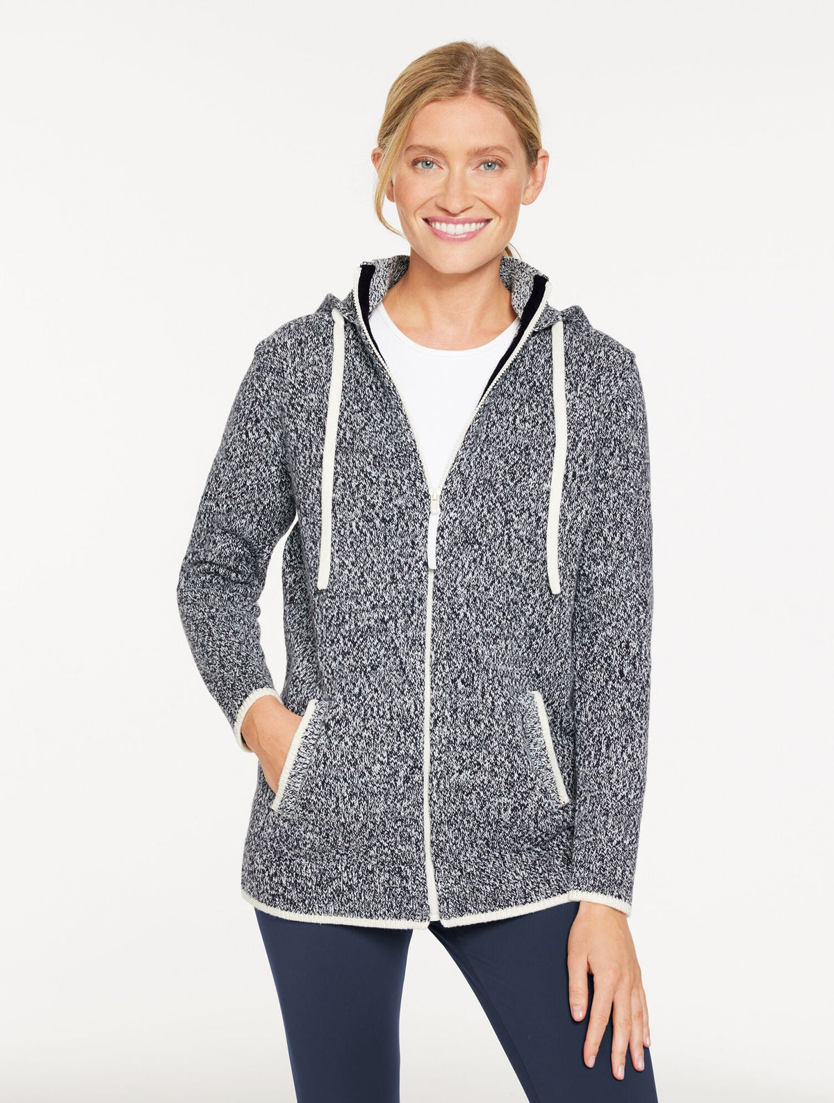 HOODED SWEATER - MARL