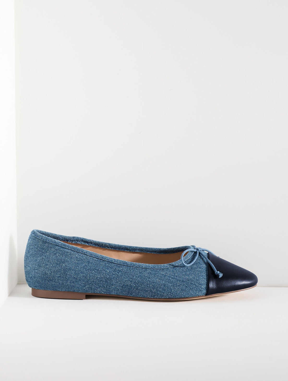 ANSLY DENIM NAPPA BALLET FLATS