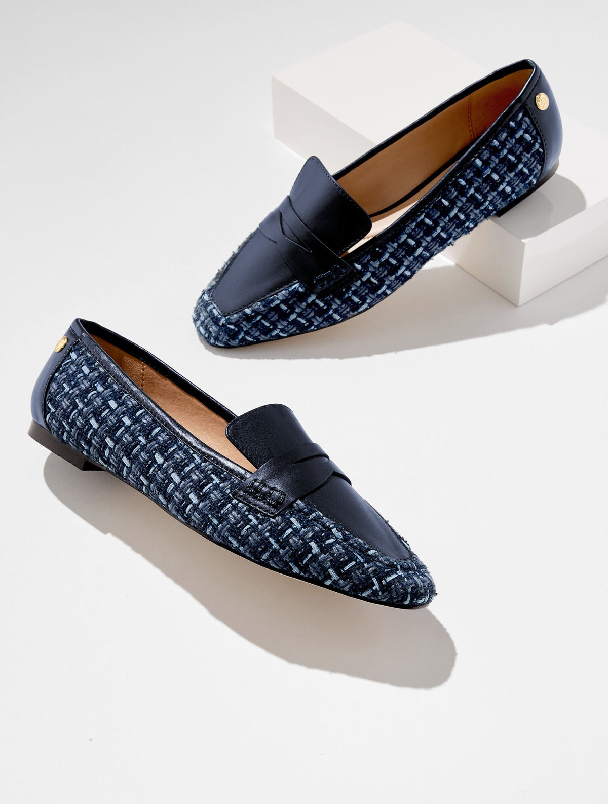 ERIN LOAFERS - OCEAN TWEED