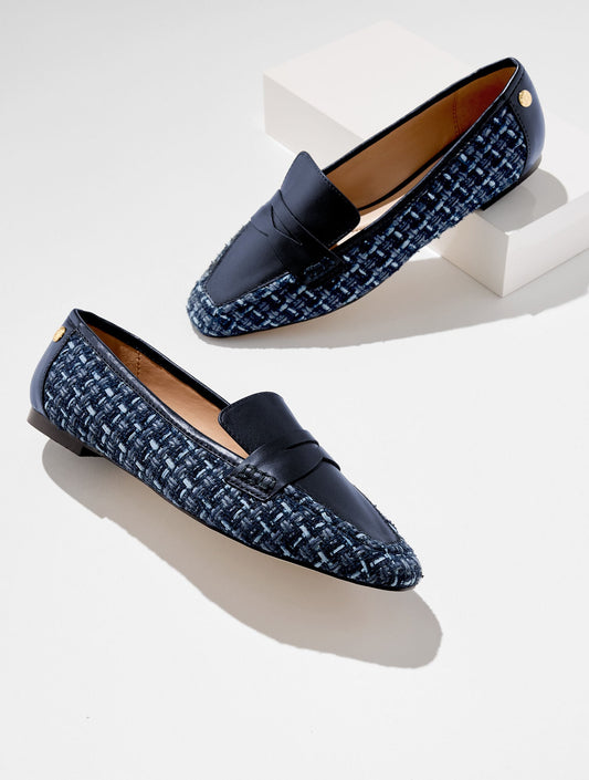 ERIN LOAFERS - OCEAN TWEED