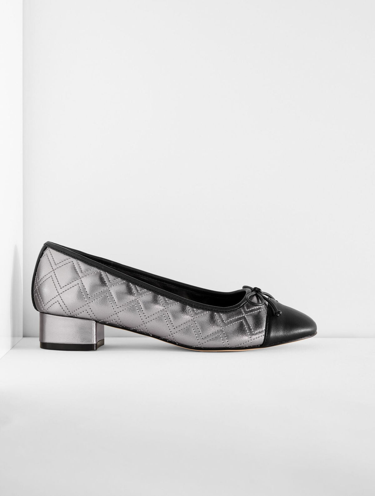 GABRIEL QUILTED METALLIC NAPPA PUMPS