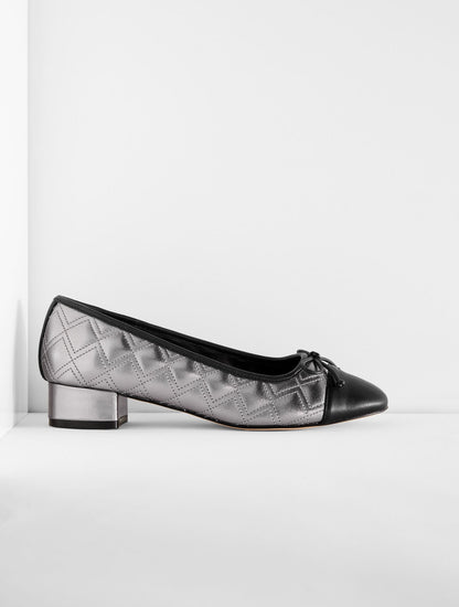 GABRIEL QUILTED METALLIC NAPPA PUMPS