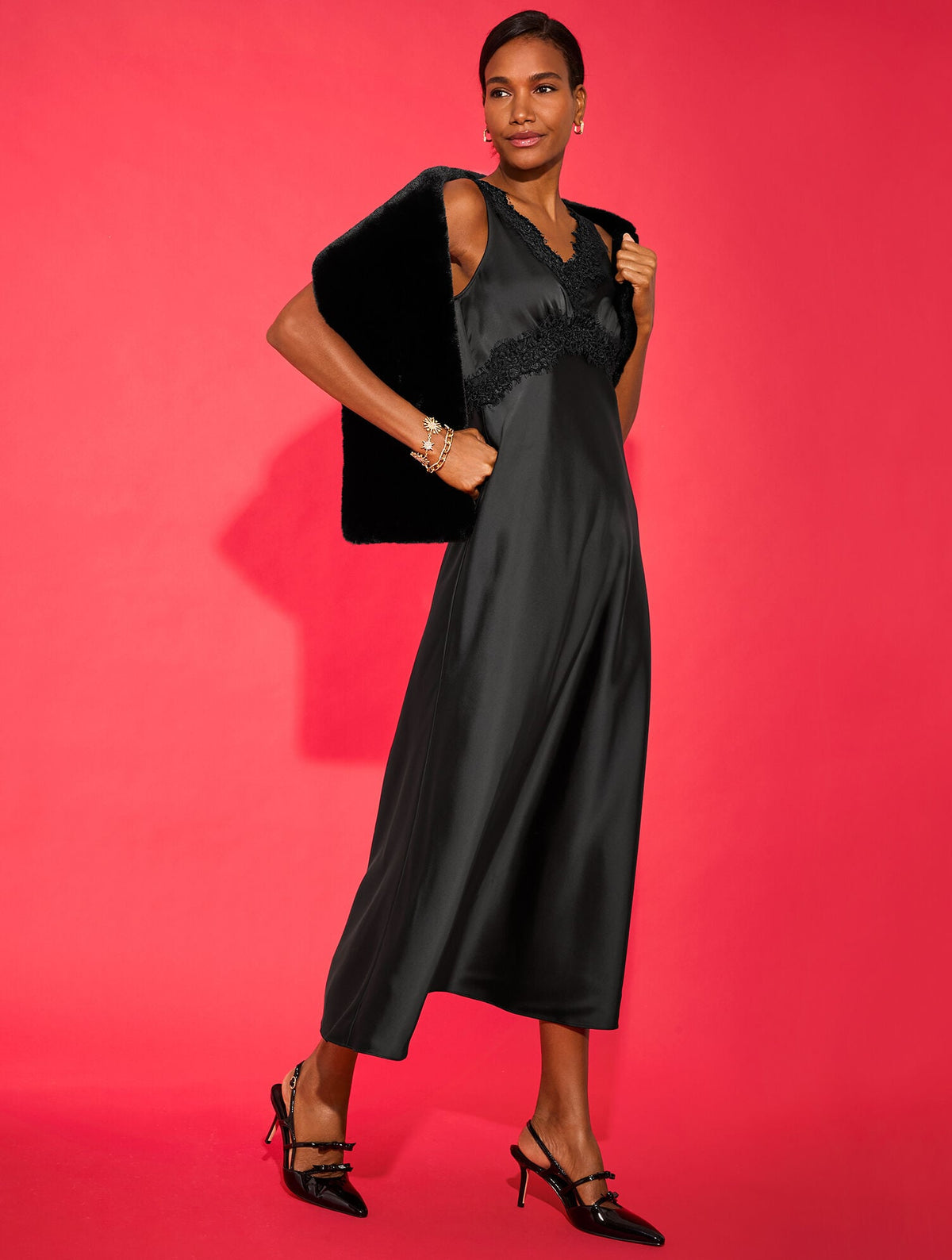LIBBY SLINGBACK PATENT LEATHER PUMPS