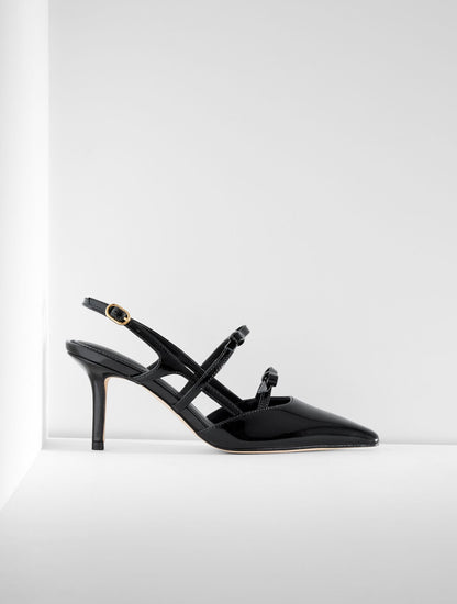 LIBBY SLINGBACK PATENT LEATHER PUMPS