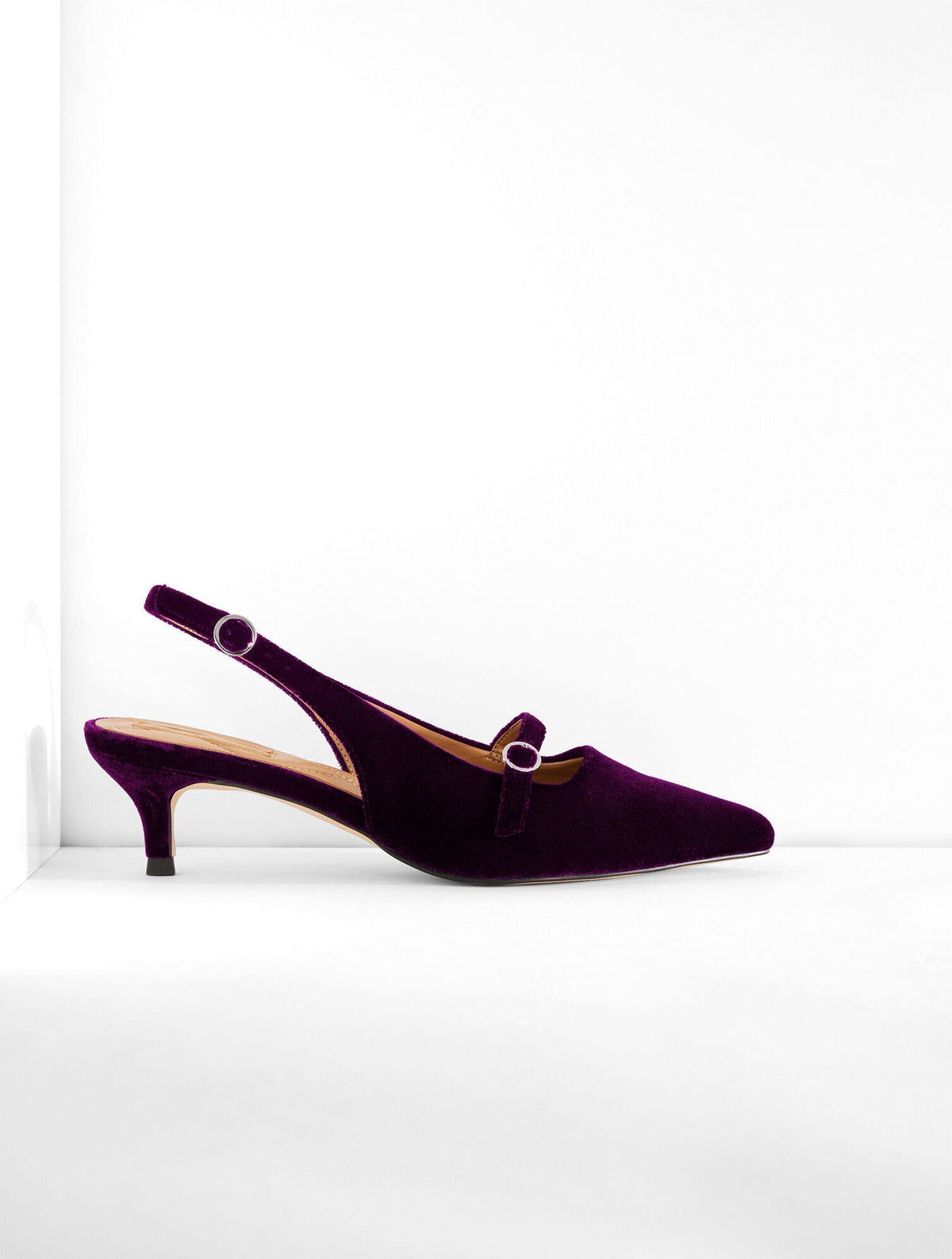 SYLVIE SLINGBACK VELVET PUMPS