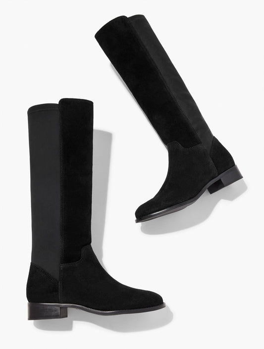 TISH STRETCH FAUX SUEDE TALL BOOTS