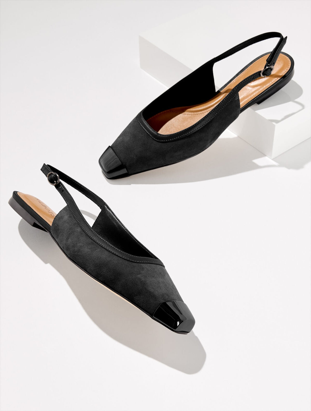 WHITLEY SUEDE SLINGBACK FLATS