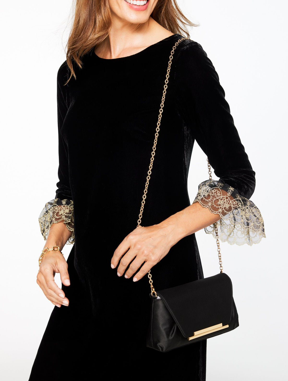 SATIN CROSSBODY BAG