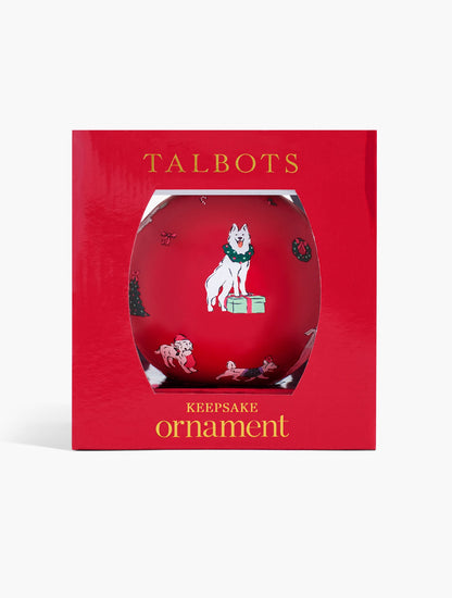 CHRISTMAS DOG ORNAMENT