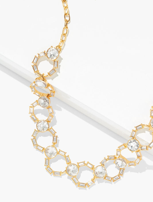 INTERLOCKING BAGUETTE NECKLACE