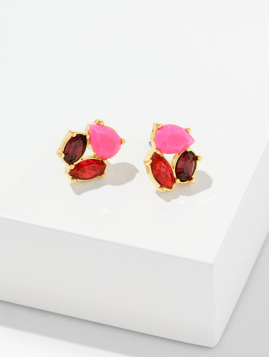ECLECTIC CRYSTAL STUD EARRINGS