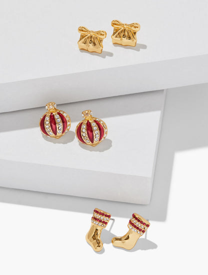 GOOD TIDINGS STUD EARRING SET
