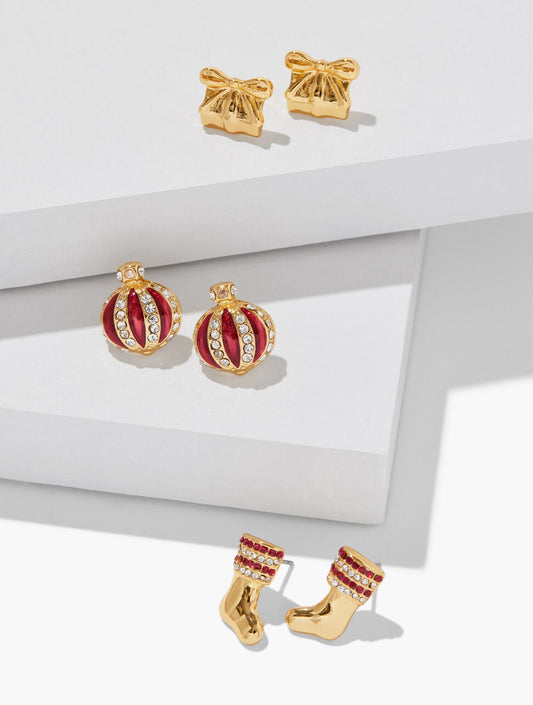 GOOD TIDINGS STUD EARRING SET
