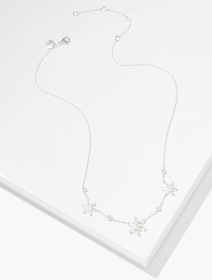 STERLING SILVER FLURRY NECKLACE
