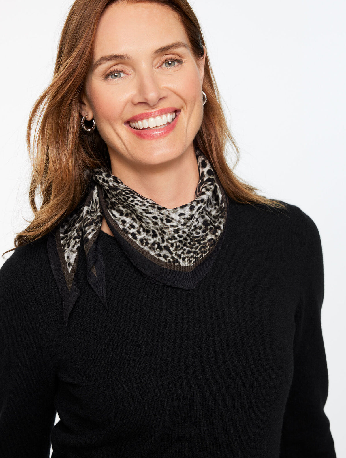 SWIRLY ANIMAL DIAMOND SCARF