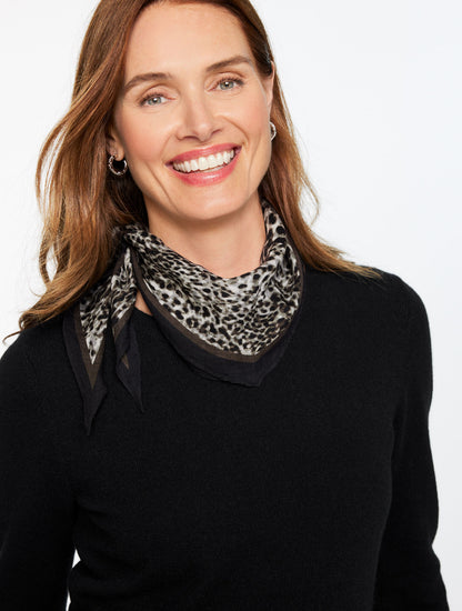 SWIRLY ANIMAL DIAMOND SCARF