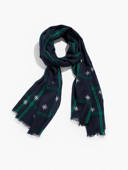 ENCHANTING BLACK WATCH OBLONG SCARF