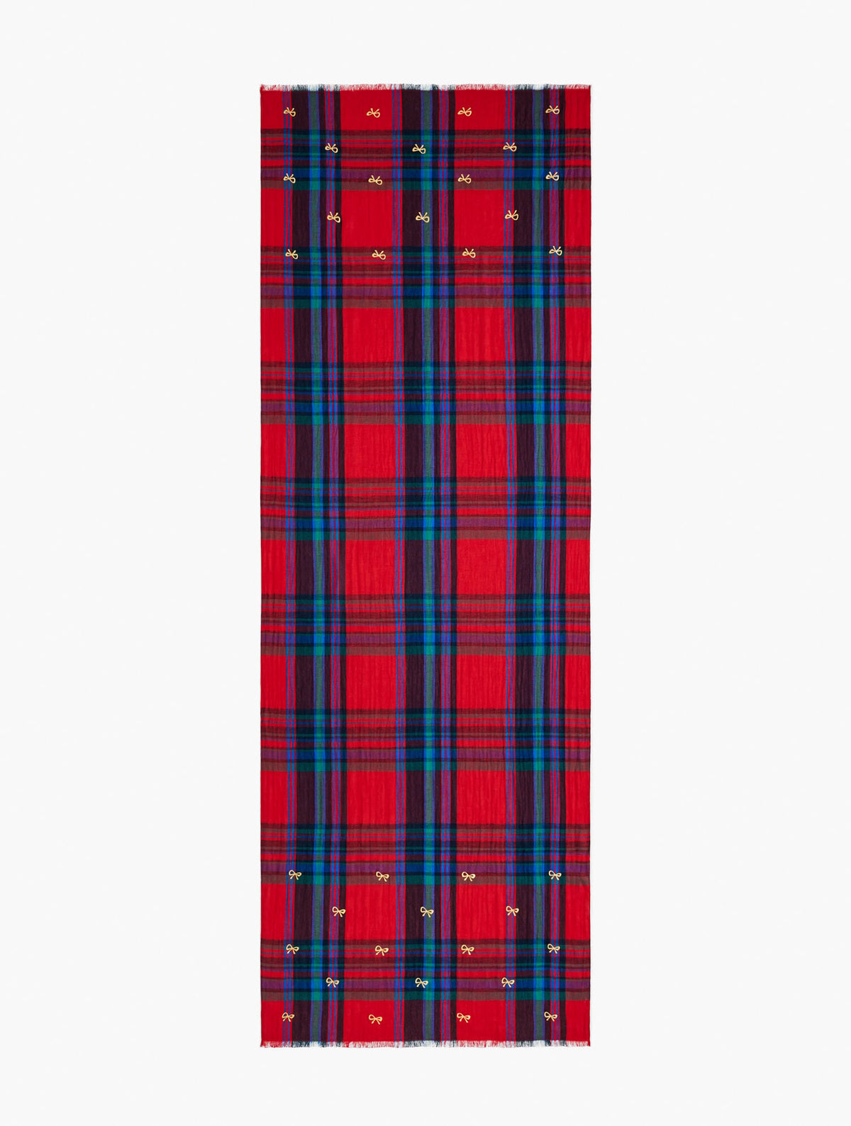 WISHFUL PLAID OBLONG SCARF