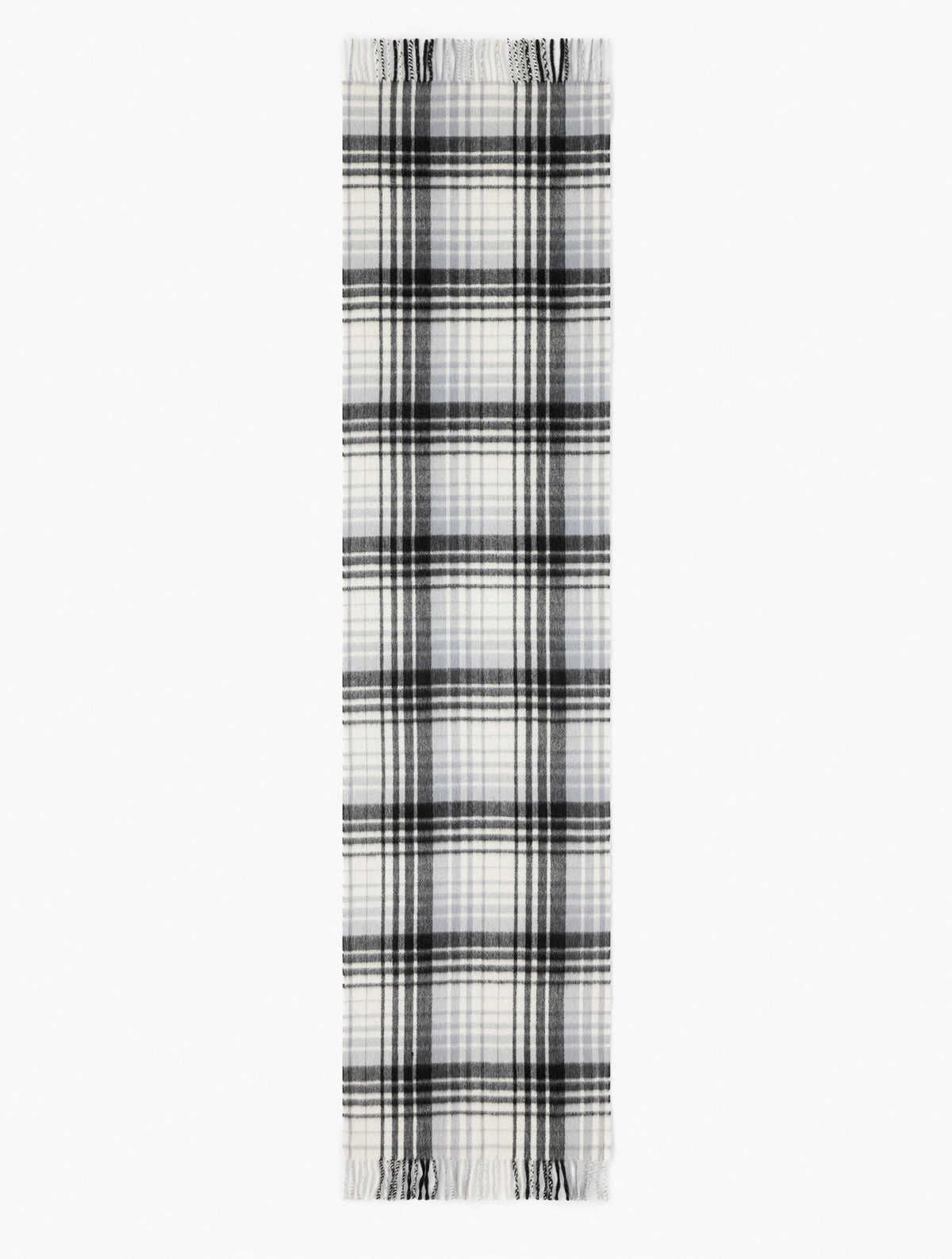 CASHMERE WATERWEAVE SCARF - SERENE PLAID