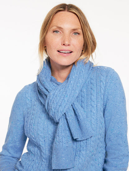 TWEED KNIT SCARF