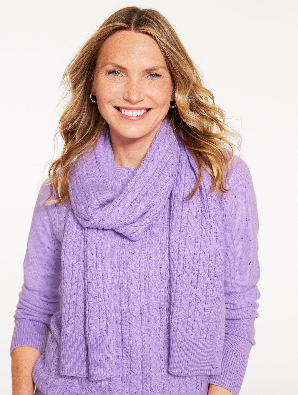 TWEED KNIT SCARF