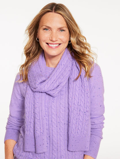 TWEED KNIT SCARF