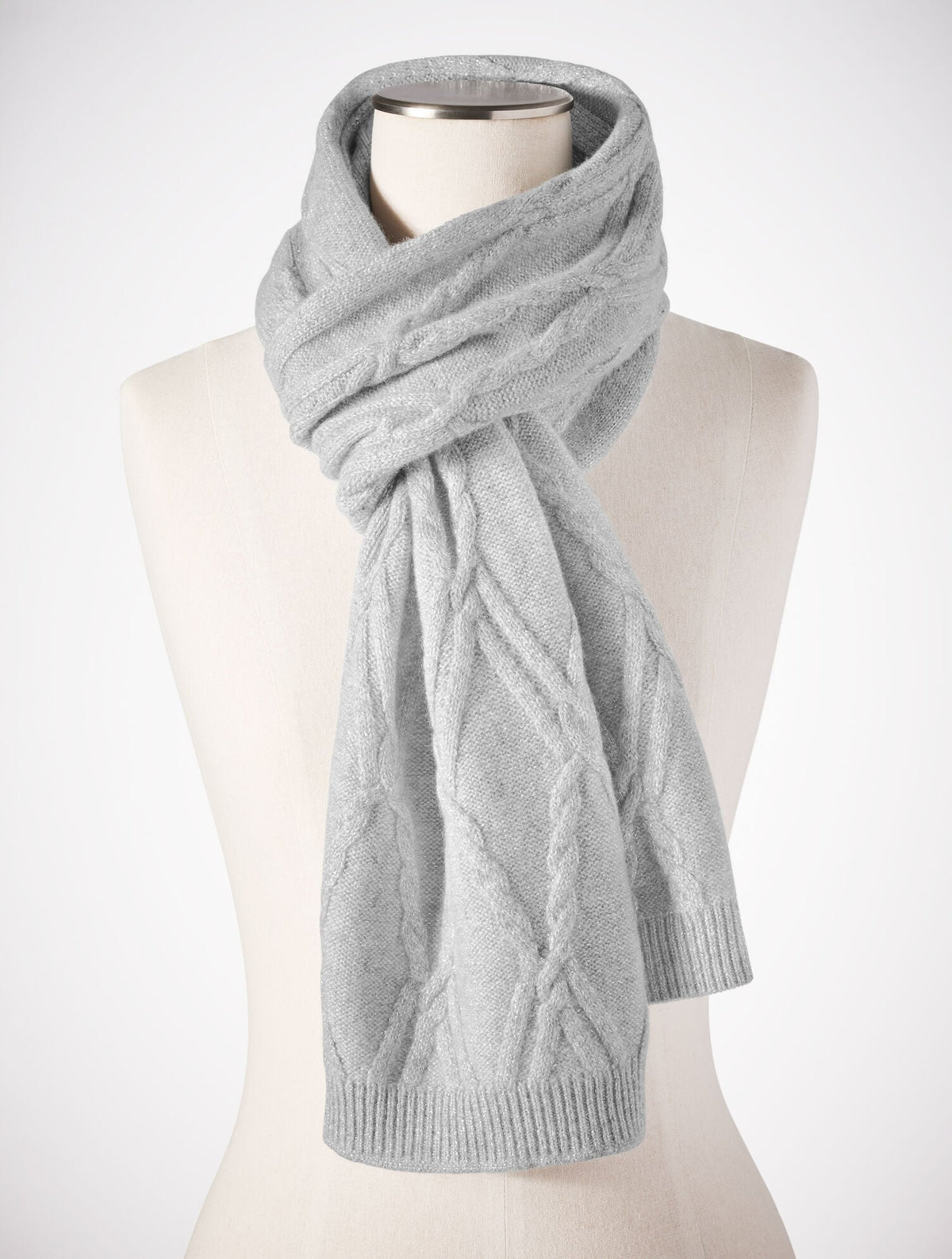 METALLIC CASHMERE SCARF
