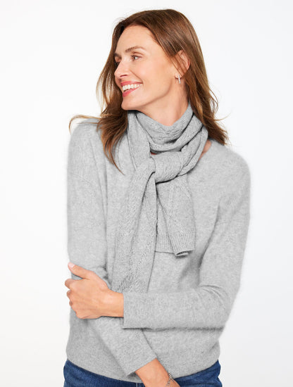 METALLIC CASHMERE SCARF