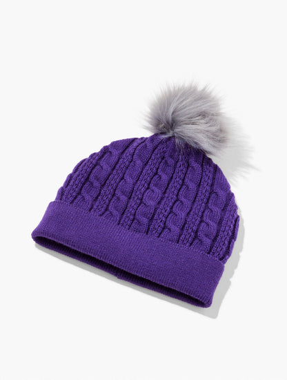 SOFT CABLE KNIT BEANIE