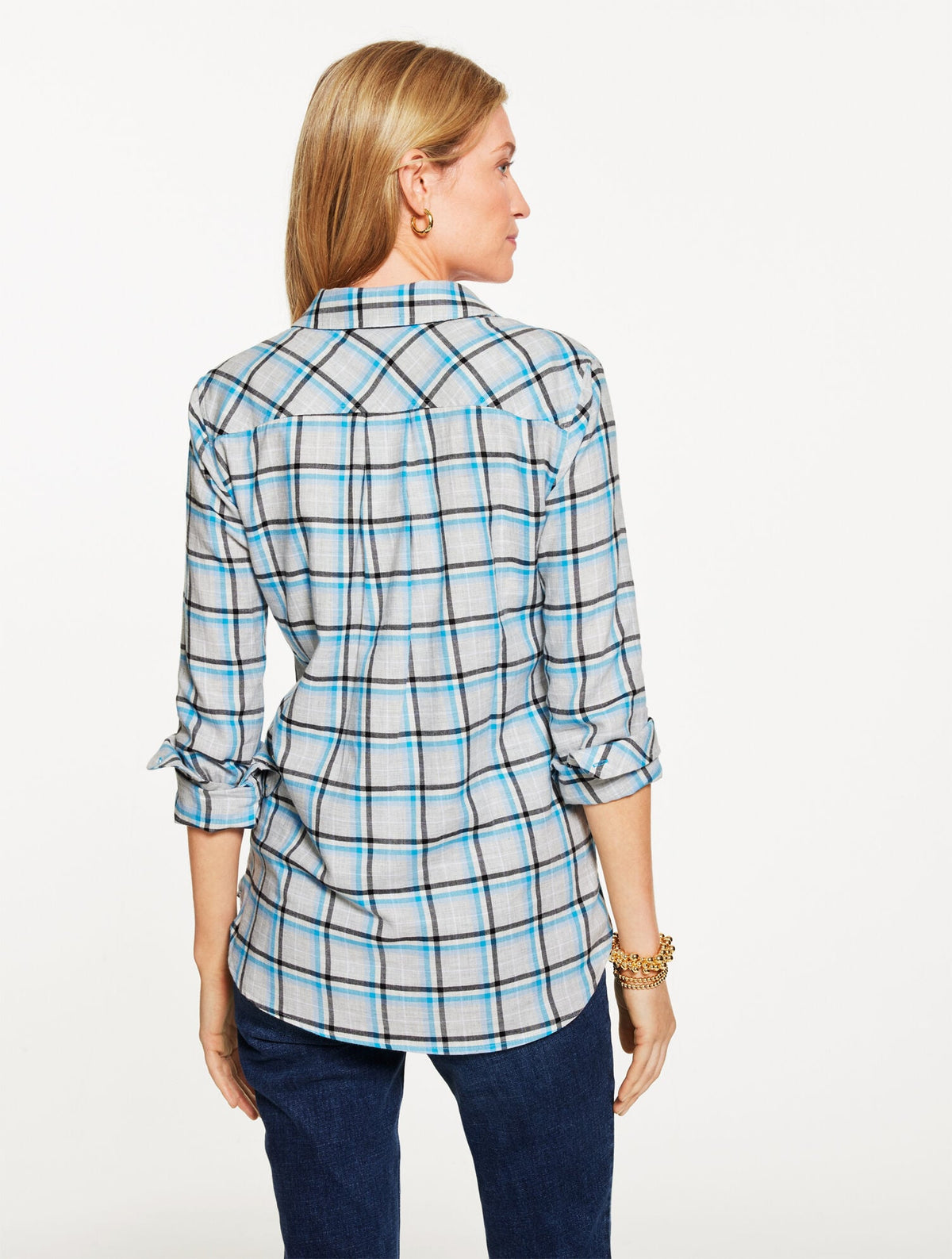 FLANNEL MODERN CLASSIC SHIRT - MERRY PLAID