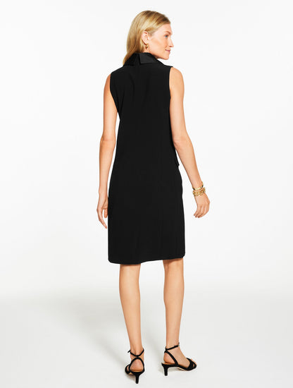 POLISHED CREPE BLAZER DRESS