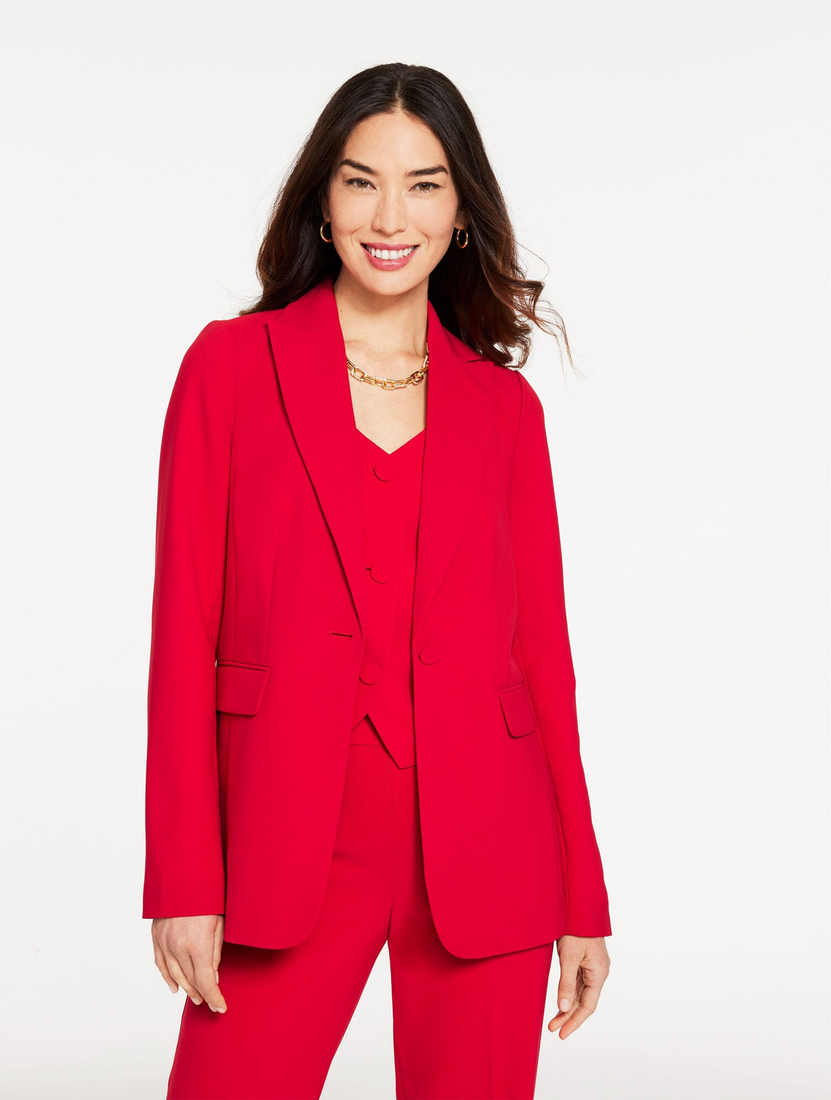 POLISHED CREPE BLAZER