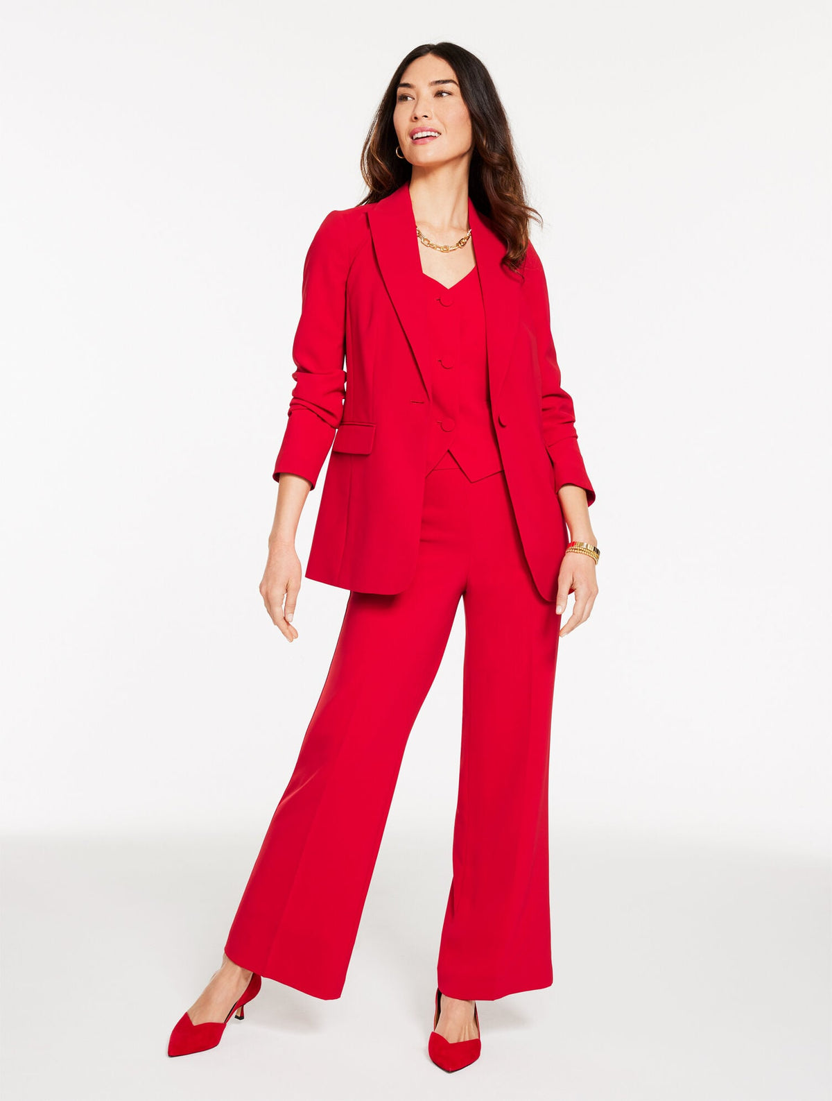 POLISHED CREPE BLAZER