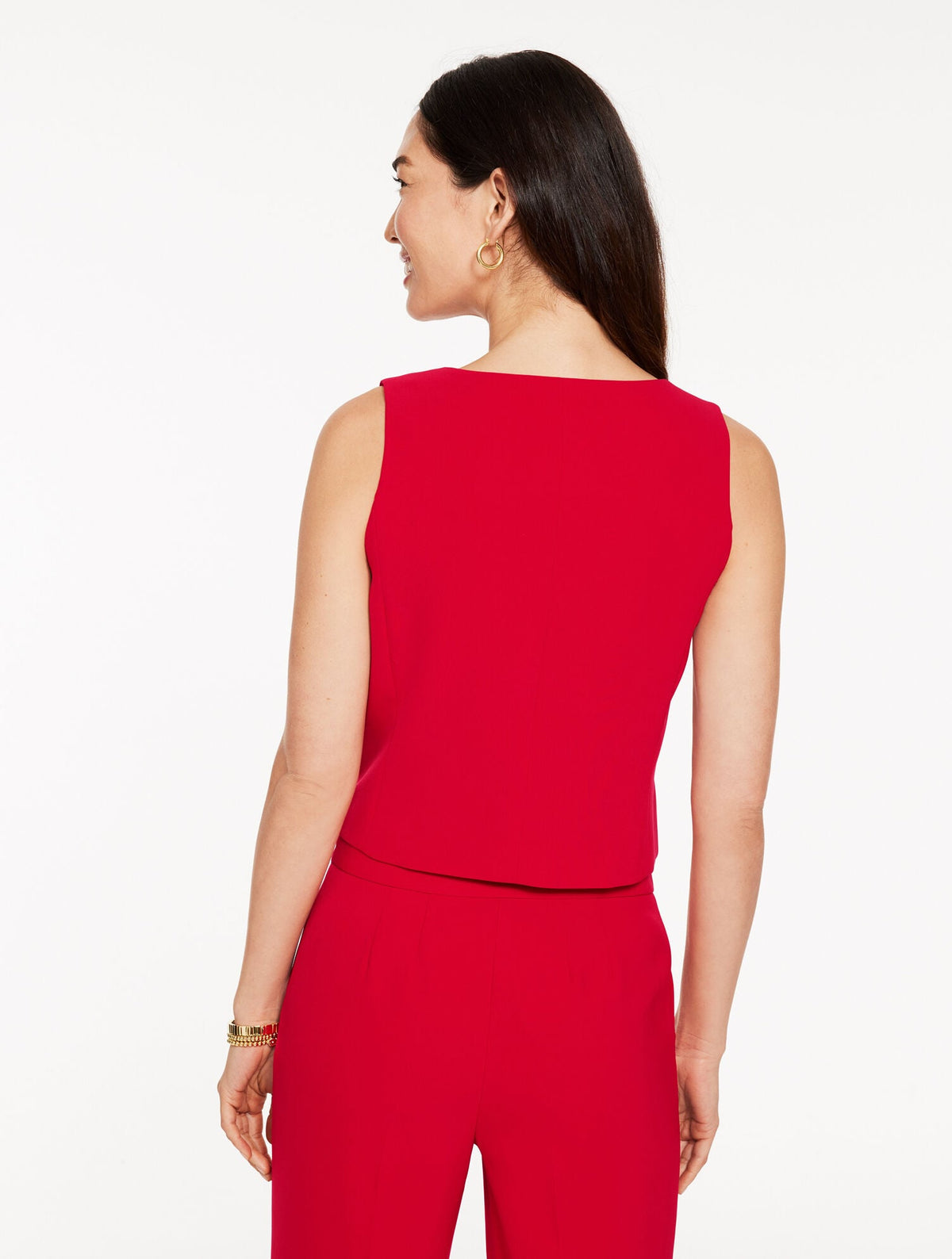 POLISHED CREPE VEST