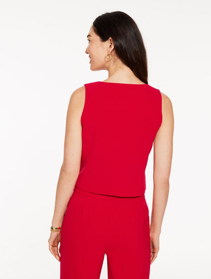 POLISHED CREPE VEST