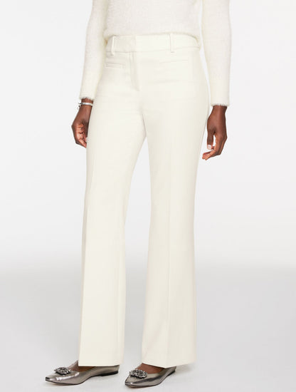 FLARE LEG TAILORED STRETCH PANTS