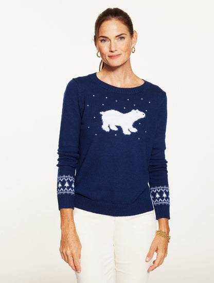 CREWNECK SWEATER - POLAR BEAR
