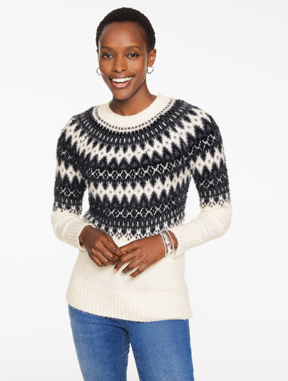 CREWNECK SWEATER - PERSIAN FAIR ISLE