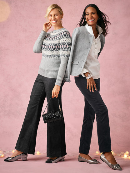 CREWNECK SWEATER - PERSIAN FAIR ISLE